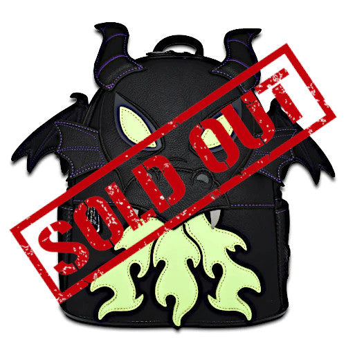 EXCLUSIVE DROP: Loungefly Disney Sleeping Beauty Maleficent Dragon Glow Cosplay Mini Backpack - 12/9/22