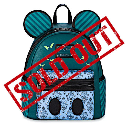 EXCLUSIVE DROP: Loungefly Disney Parks Mickey Mouse The Main Attraction The Haunted Mansion Mini Backpack - 11/9/22
