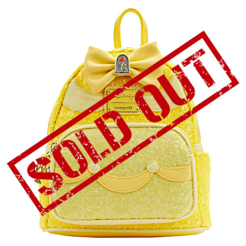 EXCLUSIVE DROP: Loungefly Disney Princess Belle Sequin Mini Backpack - 9/30/22