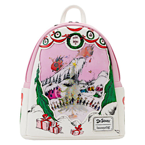 Loungefly Dr. Suess How The Grinch Stole Christmas Lenticular Scene Mini Backpack