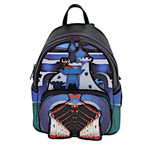 EXCLUSIVE DROP: Loungefly Disney Alice In Wonderland Queen Of Hearts Villain Castle Series Mini Backpack - 2/4/22