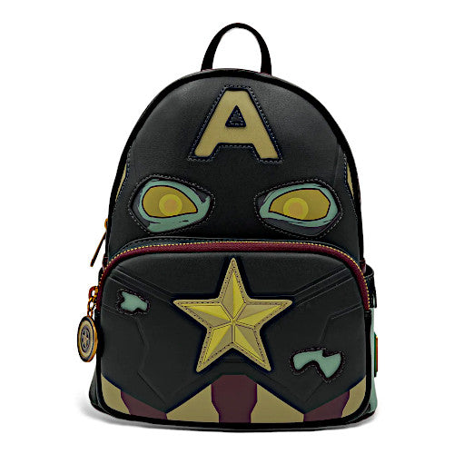 EXCLUSIVE DROP: Loungefly Marvel What If? Zombie Captain America Cosplay Mini Backpack - 9/24/22