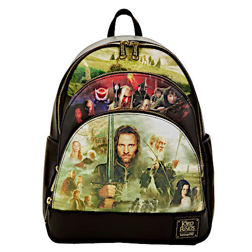 EXCLUSIVE DROP: Loungefly Lord Of The Rings Trilogy Mini Backpack - 5 ...