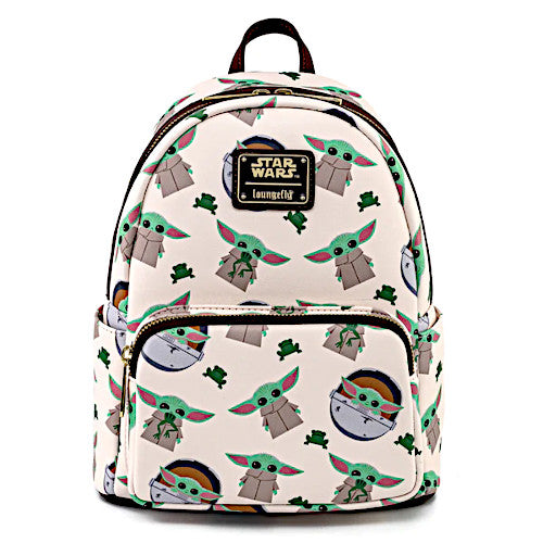 EXCLUSIVE DROP: Loungefly Star Wars The Mandalorian Baby Yoda AOP Mini Backpack - ShopZIMO - Release Date 10/14/20